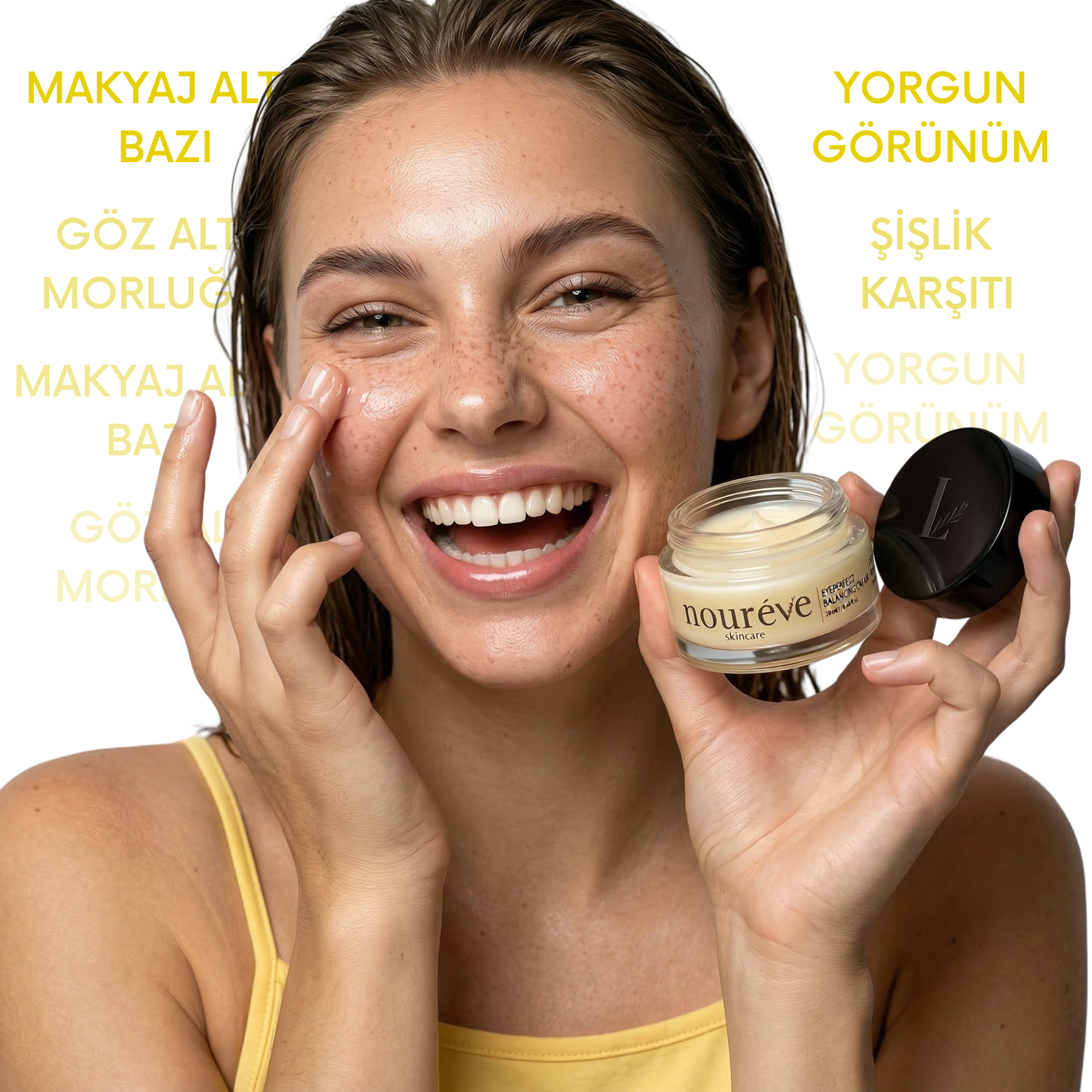 -Eyeperfect Balancing Cream | Göz Altı Morluğu & İnce Çizgi ve Kırışıklıklar | Kafein, Avokado Yağı, Salatalık Özü