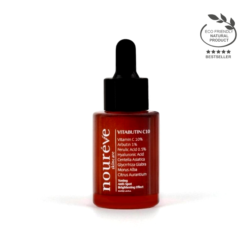 -Vitabutin C10 Serum | Leke Karşıtı & Cilt Tonu Eşitleyici | C Vitamini, Arbutin, Ferulik Asit, Cica