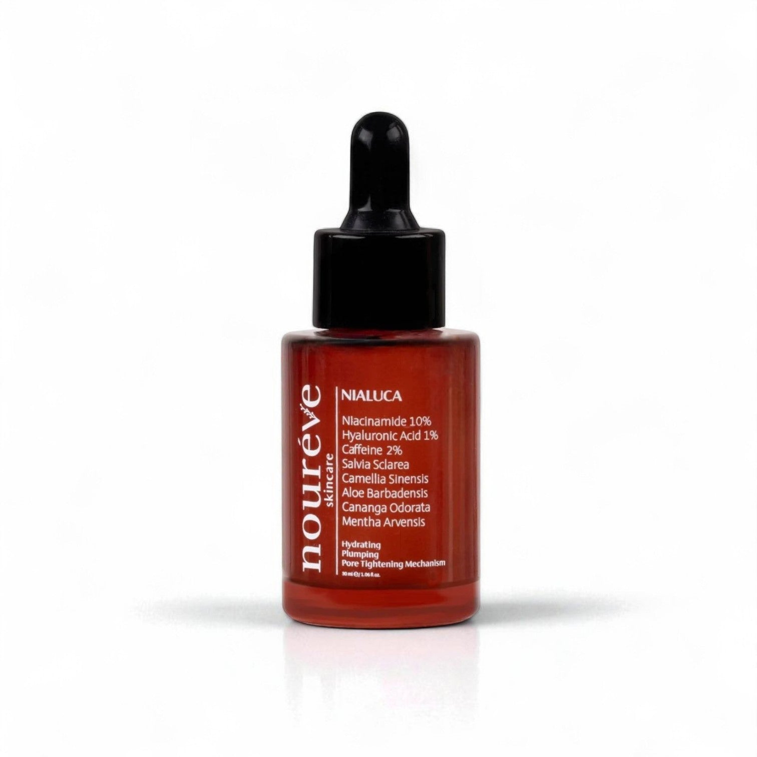 Nialuca Serum – Gözenek Sıkılaştırıcı&Yaşlanma Karşıtı Cilt Serumu, Niasinamid, Hyaluronik Asit, Kafein