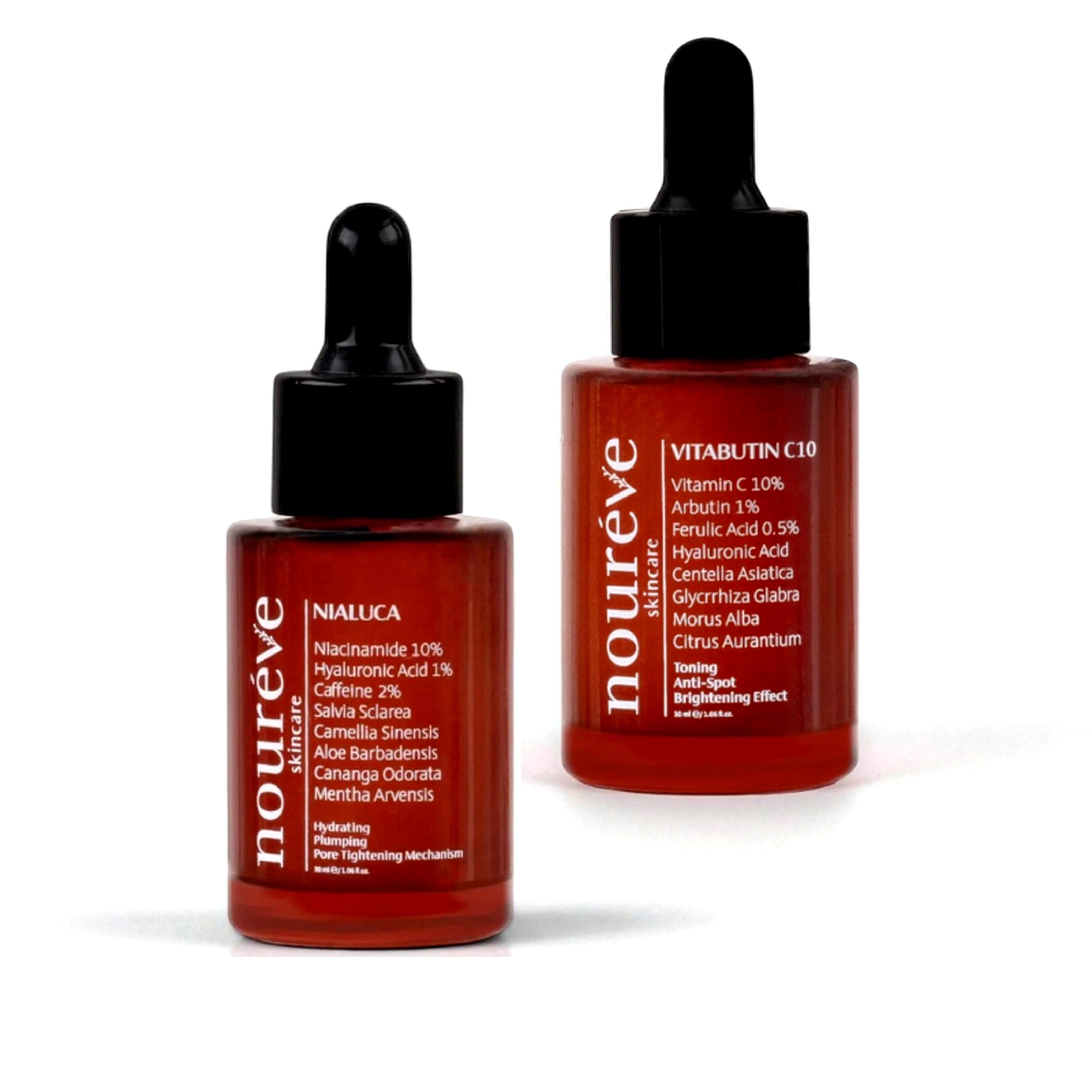 Vitabutin C10 & Nialuca Serum Duo | Leke Karşıtı, Cilt Tonu Eşitleyici, Gözenek Sıkılaştırıcı & Siyah Nokta Karşıtı Bakım Rutini