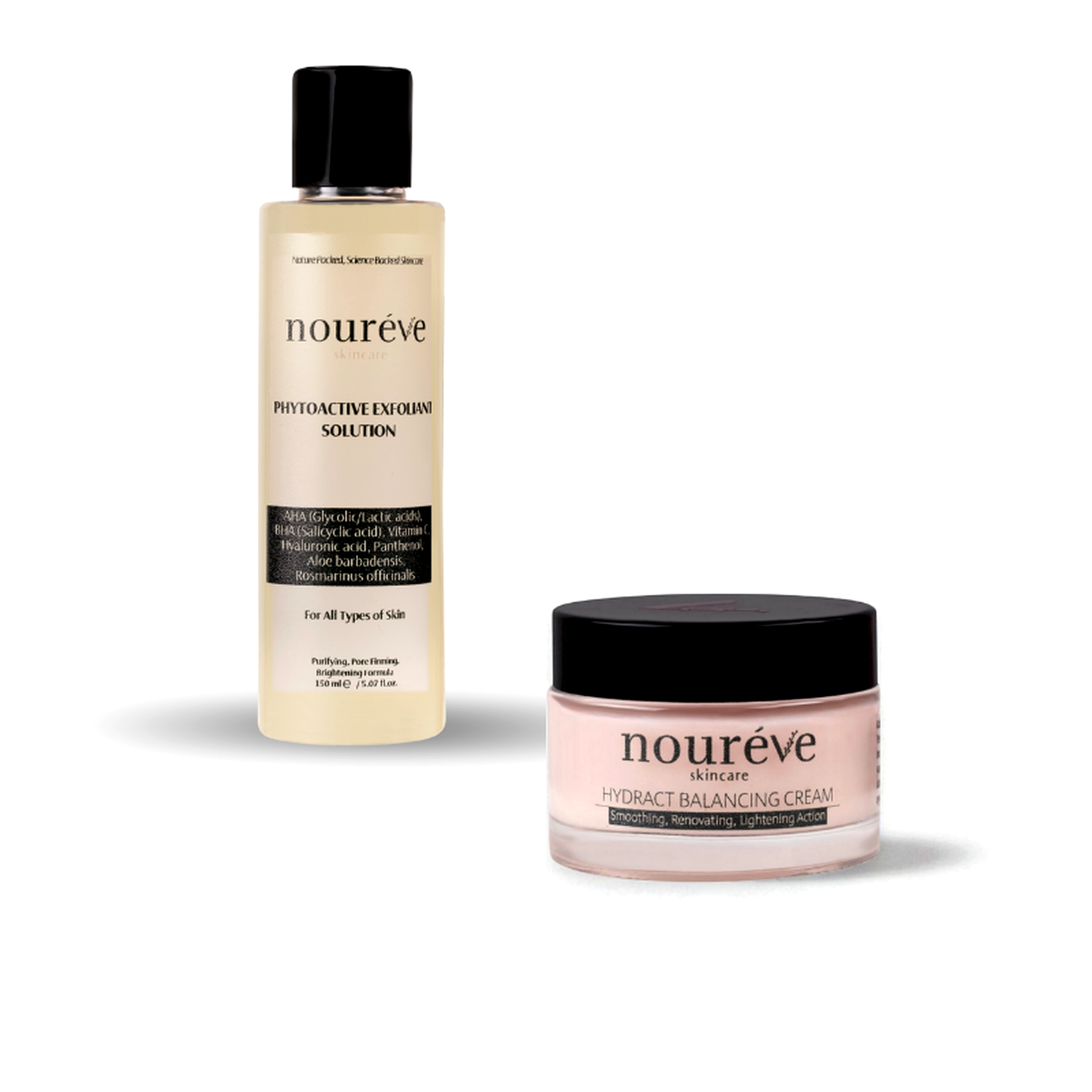 Phytoactive Exfoliant Solution & Hydract Balancing Cream Duo | Yenileyici Eksfoliasyon & Bariyer Onarıcı Yoğun Nem Bakım Seti