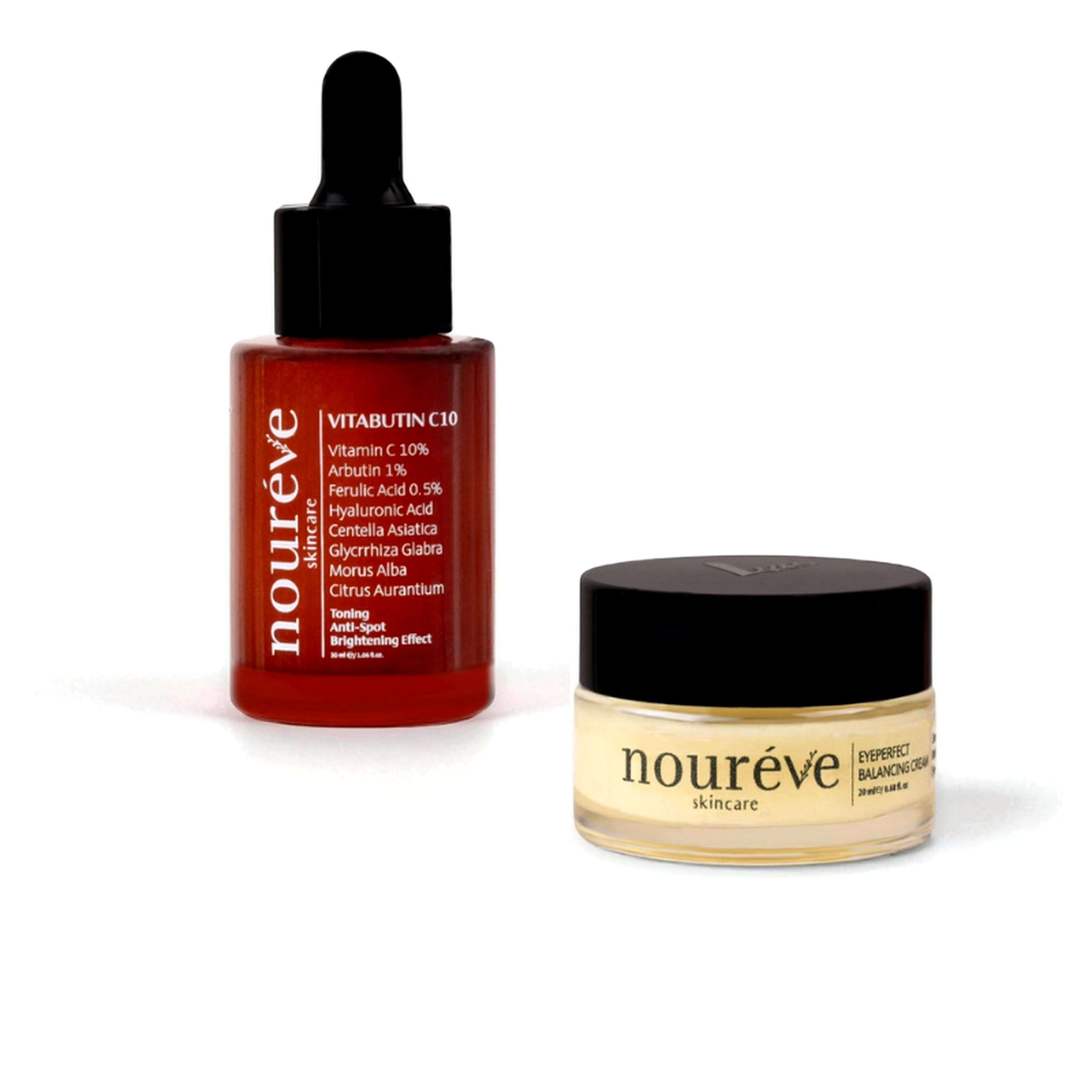 Vitabutin C10 Serum & Eyeperfect Balancing Cream Duo | Cilt Tonu Eşitleyici Leke Karşıtı & Morluk ve Kırışıklıkları Hedefleyen Göz Çevresi Bakım Rutini