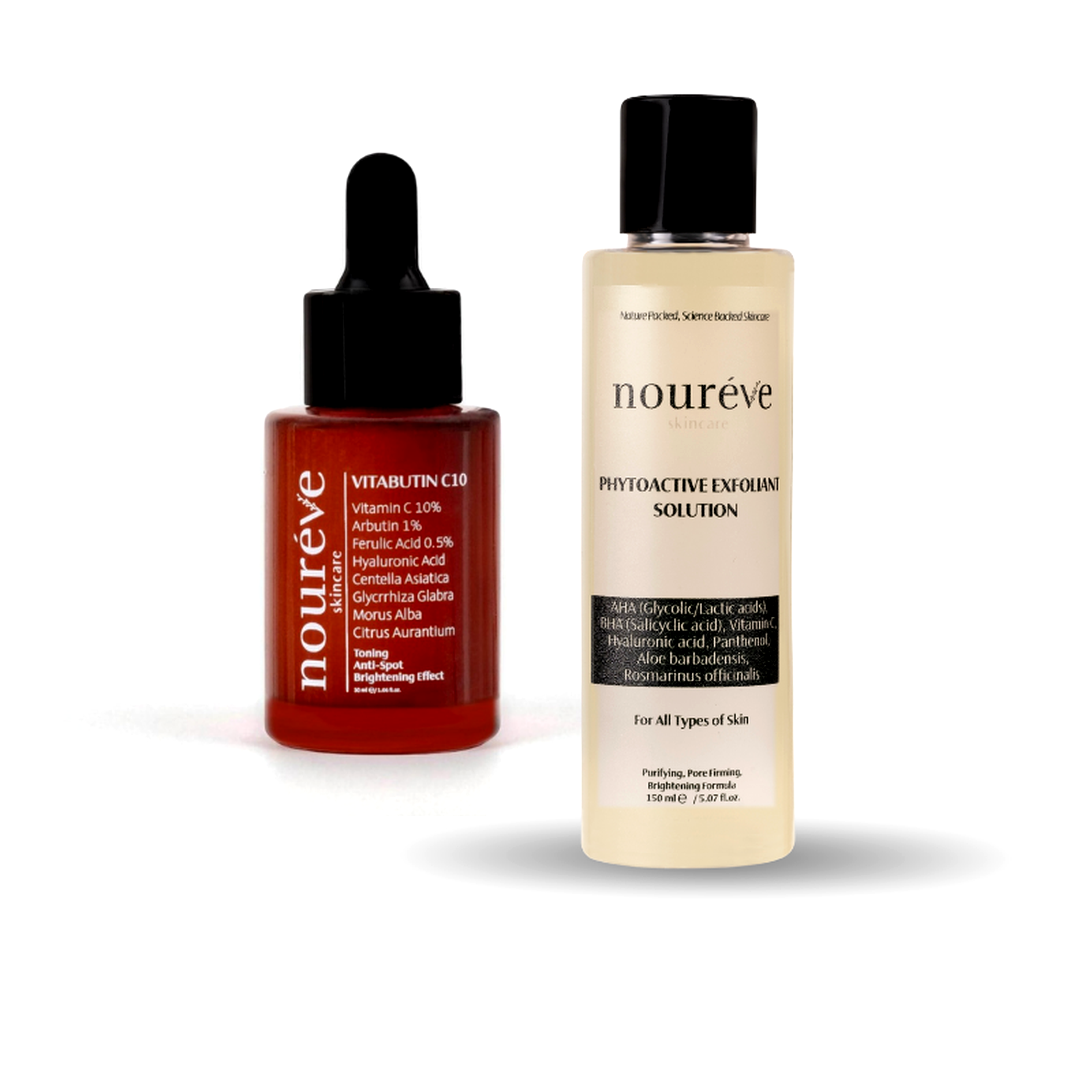 Vitabutin C10 Serum & Phytoactive Exfoliant Solution | Siyah Nokta ve Leke Karşıtı & Aydınlatıcı Cilt Yenileyici Duo
